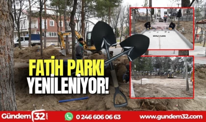 Fatih parkı yenileniyor