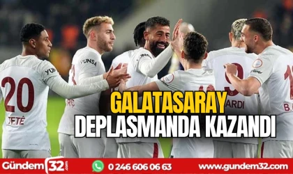 Galatasaray deplasmanda kazandı