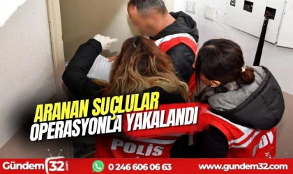 Isparta’da aranan şahıslara operasyon
