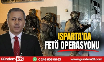 Isparta'da FETÖ operasyonu