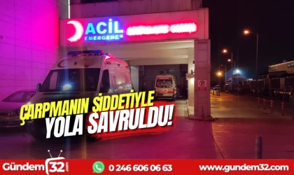 Isparta'da Kazada Sürücünün Ayağı Kırıldı