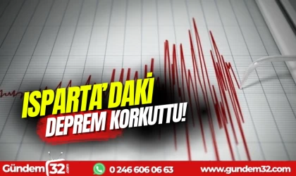 Isparta'da korkutan deprem