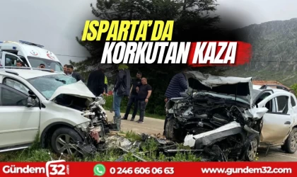 Isparta'da korkutan kaza