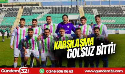 Karşılaşma berabere bitti