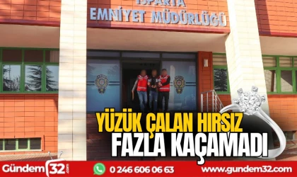 Kuyumcudan yüzük çalan hırsız kaçamadı