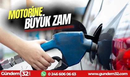 Motorine büyük zam