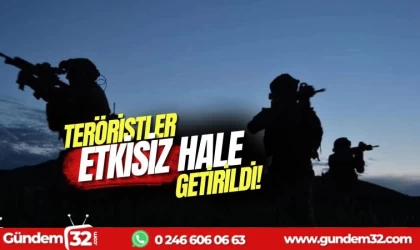 MSB açıkladı: 2 terörist etkisiz hale getirildi