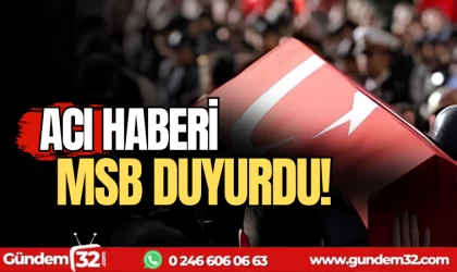 MSB duyurdu: 1 askerimiz şehit oldu