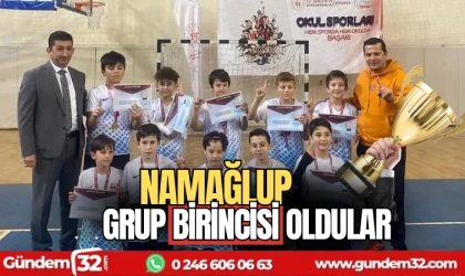 Namağlup grup birincisi oldular