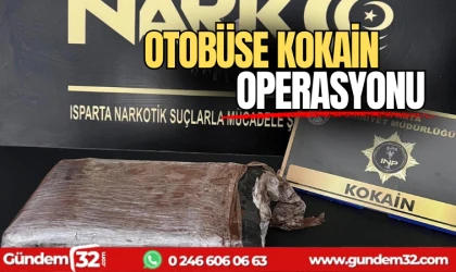 Otobüste kokain ele geçirildi