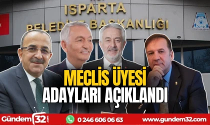 Partiler Belediye Meclisi üyesi adaylarını açıkladı