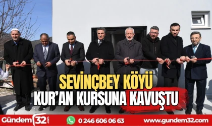Sevinçbey köyü kur'an kursuna kavuştu