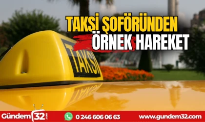 Taksi şoföründen örnek hareket