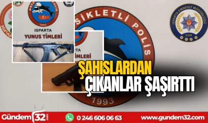 Uygulamada şahıslardan çıkanlar şaşırttı