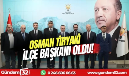 Yenişarbademli İlçe Başkanı Tiryaki oldu
