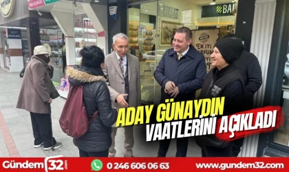 Yusuf Ziya Günaydın seçim vaatlerini açıkladı