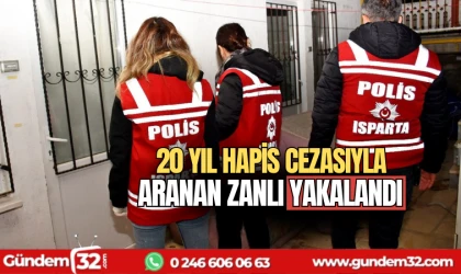 20 yıl hapis cezasıyla aranan şahsa operasyon