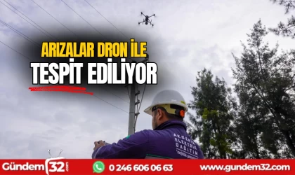 Arızalar dron ile tespit ediliyor
