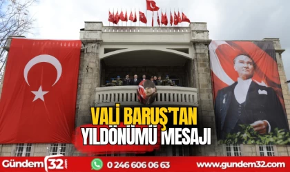 Aydın Baruş'tan yıldönümü mesajı