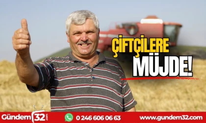 Çiftçilere müjdeli haber