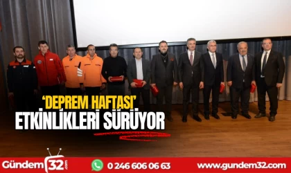 'Deprem haftası' etkinlikleri devam ediyor