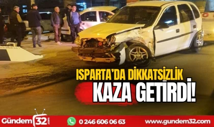 Dikkatsizlik kaza getirdi