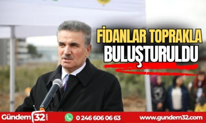 Fidanlae toprakla buluşturuldu