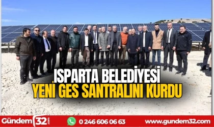 Isparta belediyesi yeni GES santralini kurdu