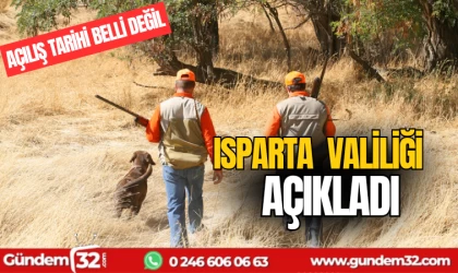 Isparta valiliği açıkladı