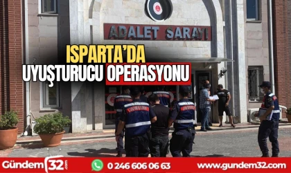 Isparta'da uyuşturucu operasyonu