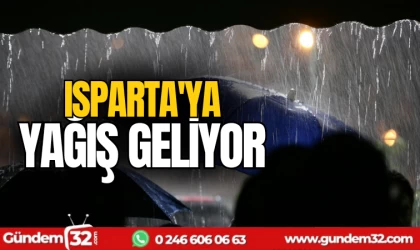 Isparta'ya yağış geliyor