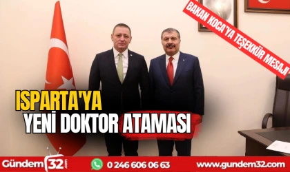 Isparta'ya yeni doktor ataması