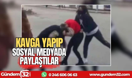 Kavga yapıp sosyal medyadan paylaştılar