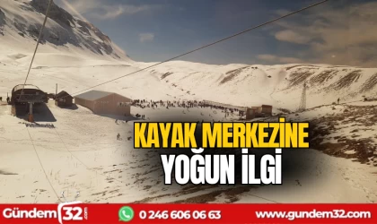 Kayak merkezine yoğun ilgi