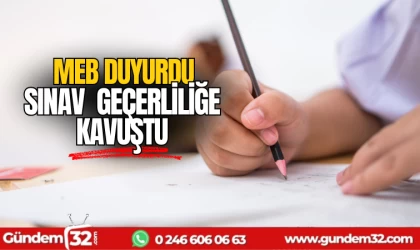 MEB duyurdu: Sınav uluslararası geçerliliğe kavuştu