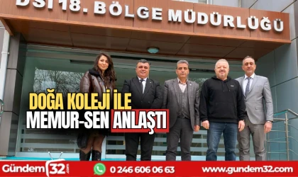 Memur-Sen ile Doğa Koleji anlaştı