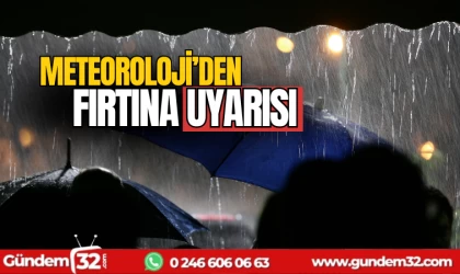 meteoroloji'den fırtına uyarısı