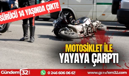 Motosikleti çocuk yayaya çarptı