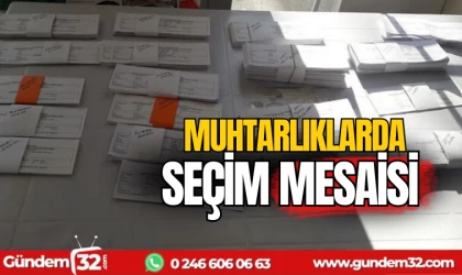 Muhtarlıklarda seçim mesaisi