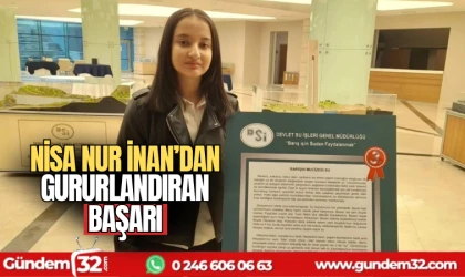 Nisa Nur İnan'dan gururlandıran başarı