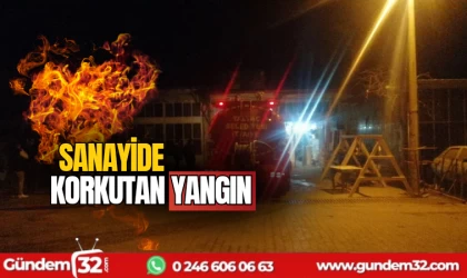 Sanayide korkutan yangın