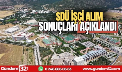 SDÜ işçi alım sonuçları açıklandı
