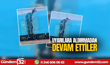 Uyarılara aldırış etmeden devam ettiler