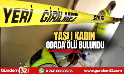 Yaşlı kadın otelde ölü bulundu