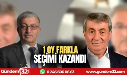 1 OY FARKLA SEÇİMİ KAZANDI