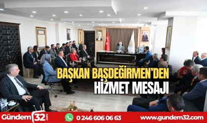 Başkan Başdeğirmen'den hizmet mesajı