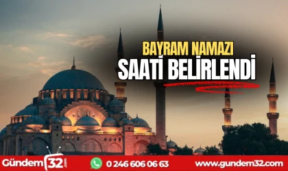 Bayram namazı saati belirlendi