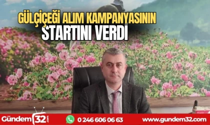Gülçiçeği alım kampanyasının startını verdi