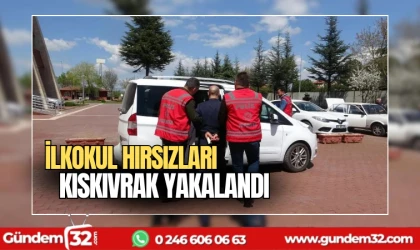 İlkokul hırsızları kıskıvrak yakalandı