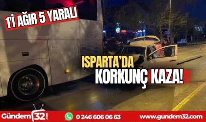 Isparta'da korkunç kaza